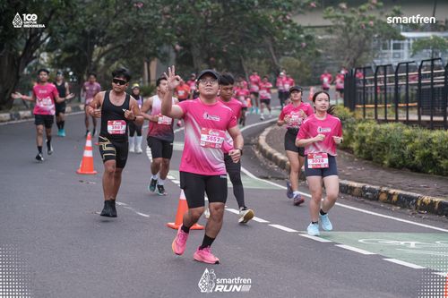 Race photo from Smartfren Run 2025 