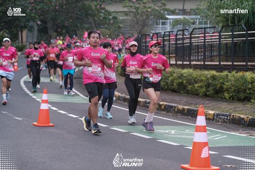 Race photo from Smartfren Run 2025 