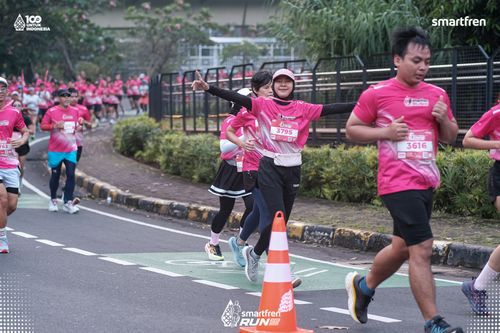 Race photo from Smartfren Run 2025 