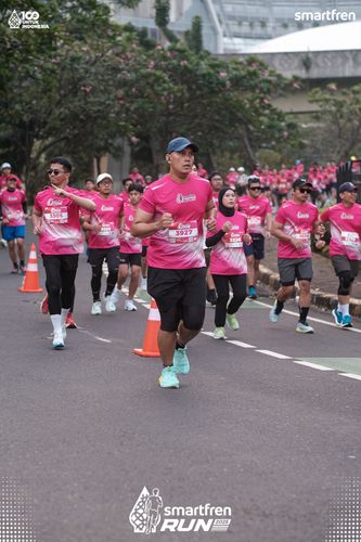 Race photo from Smartfren Run 2025 
