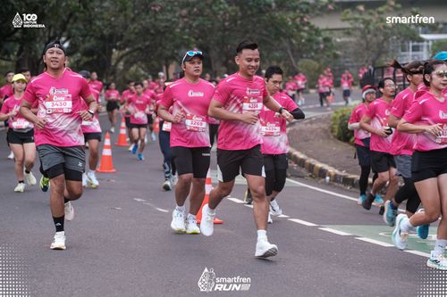 Race photo from Smartfren Run 2025 