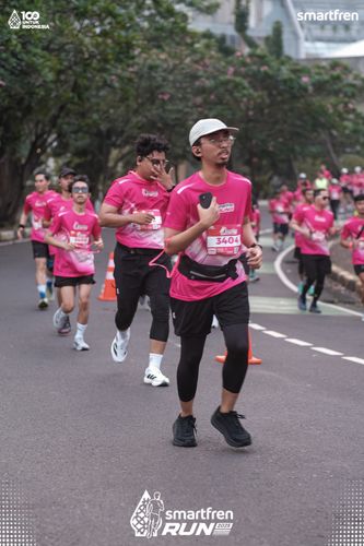 Race photo from Smartfren Run 2025 