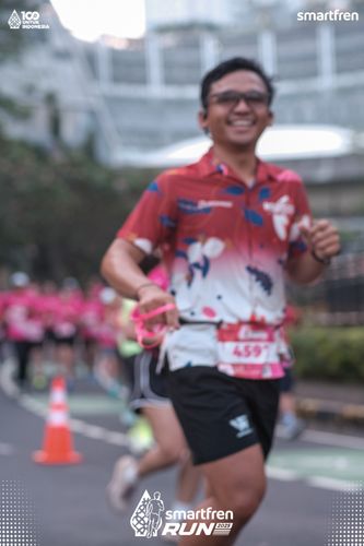 Race photo from Smartfren Run 2025 