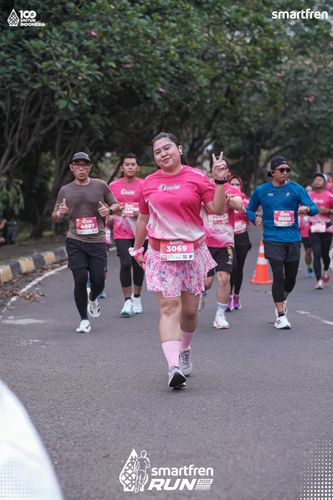 Race photo from Smartfren Run 2025 