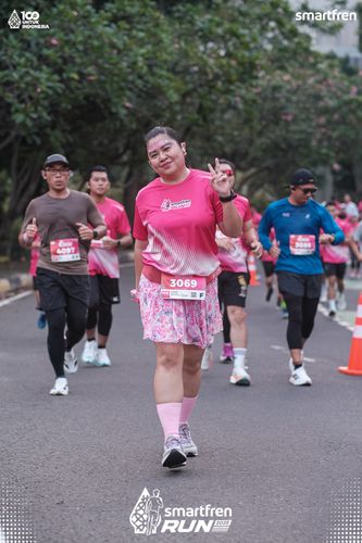 Race photo from Smartfren Run 2025 