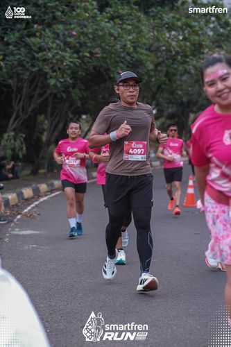 Race photo from Smartfren Run 2025 