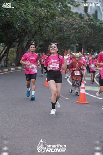 Race photo from Smartfren Run 2025 