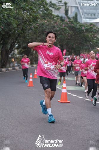 Race photo from Smartfren Run 2025 