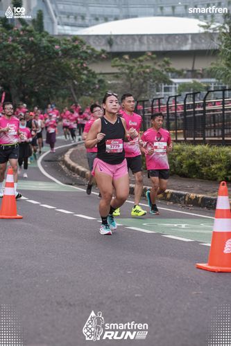 Race photo from Smartfren Run 2025 
