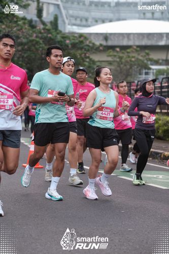 Race photo from Smartfren Run 2025 