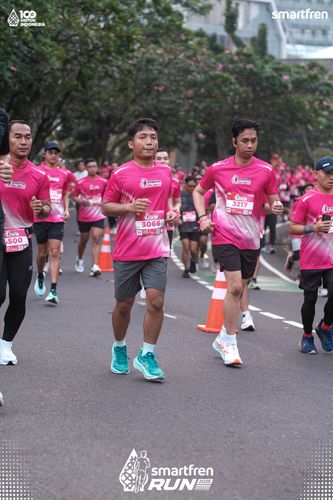 Race photo from Smartfren Run 2025 