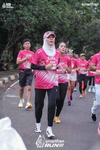 Race photo from Smartfren Run 2025 