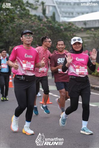 Race photo from Smartfren Run 2025 