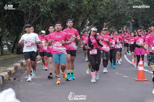 Race photo from Smartfren Run 2025 