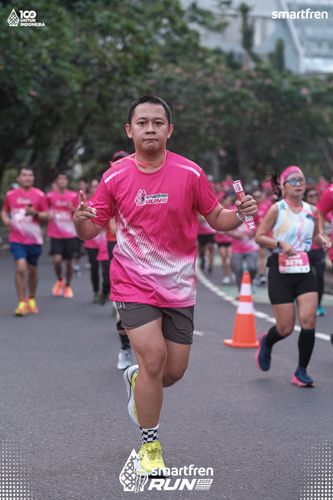 Race photo from Smartfren Run 2025 