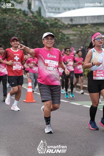 Race photo from Smartfren Run 2025 