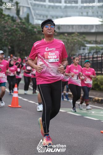 Race photo from Smartfren Run 2025 
