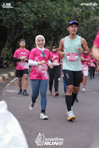 Race photo from Smartfren Run 2025 