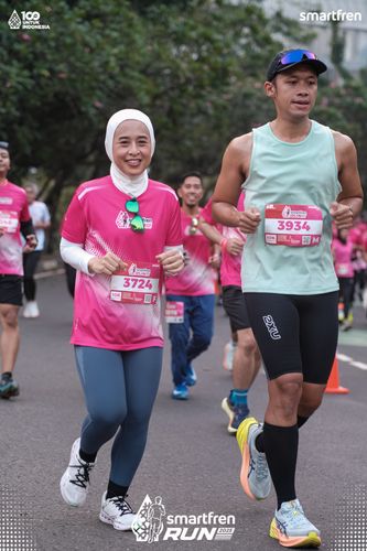 Race photo from Smartfren Run 2025 