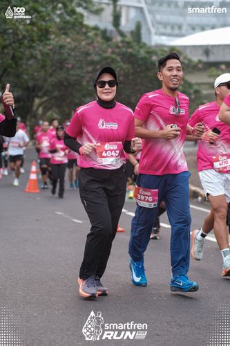 Race photo from Smartfren Run 2025 