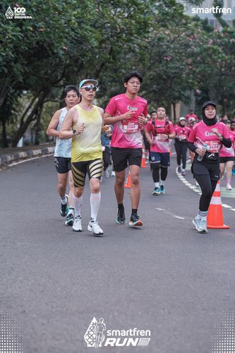Race photo from Smartfren Run 2025 