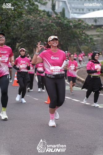 Race photo from Smartfren Run 2025 