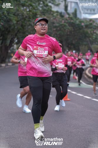 Race photo from Smartfren Run 2025 