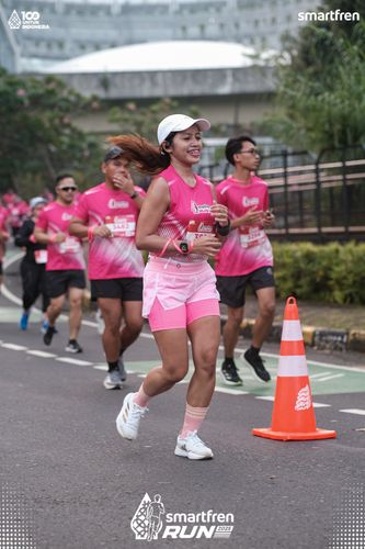 Race photo from Smartfren Run 2025 
