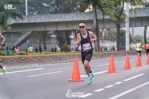 Race photo from Smartfren Run 2025 