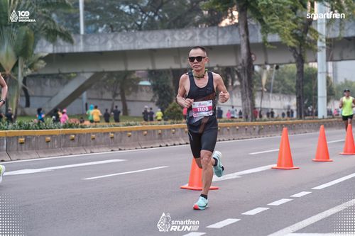 Race photo from Smartfren Run 2025 