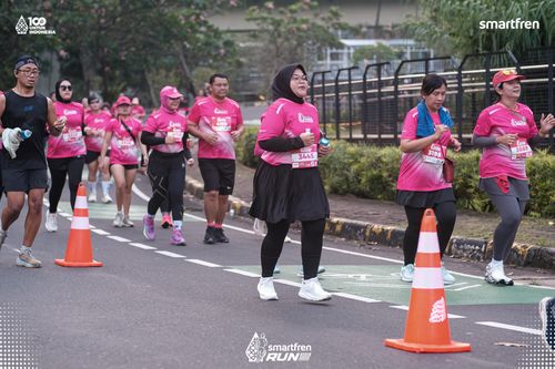 Race photo from Smartfren Run 2025 