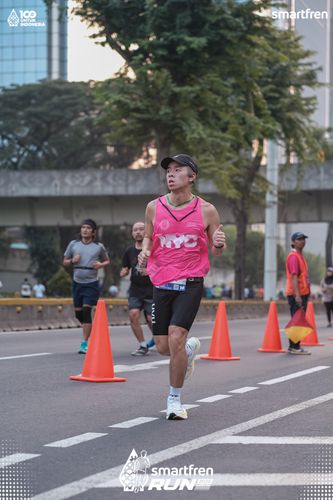 Race photo from Smartfren Run 2025 