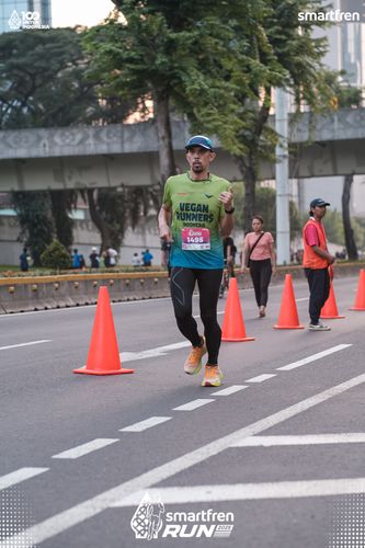 Race photo from Smartfren Run 2025 