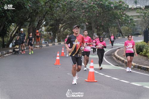Race photo from Smartfren Run 2025 