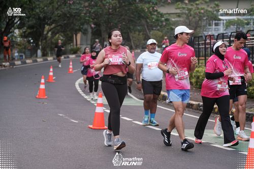 Race photo from Smartfren Run 2025 