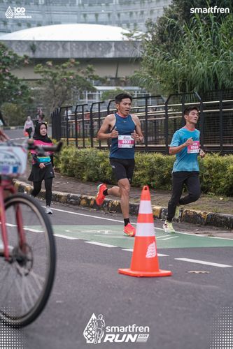 Race photo from Smartfren Run 2025 