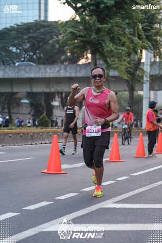 Race photo from Smartfren Run 2025 