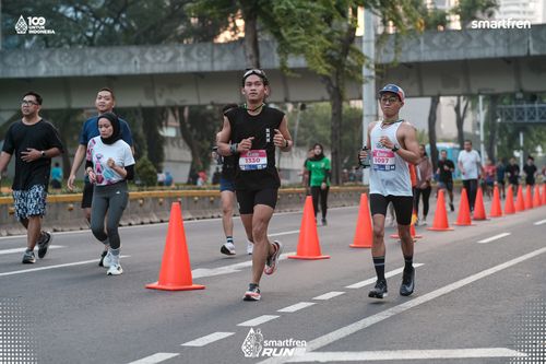 Race photo from Smartfren Run 2025 