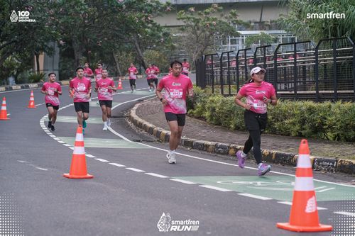 Race photo from Smartfren Run 2025 