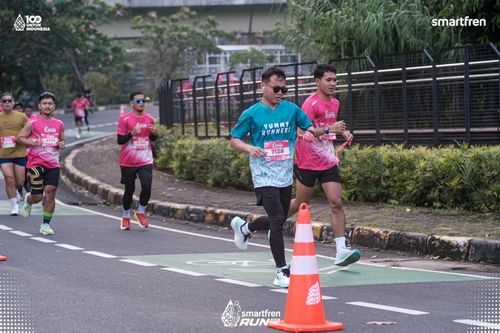 Race photo from Smartfren Run 2025 