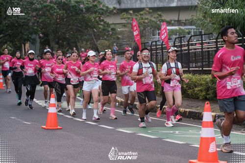Race photo from Smartfren Run 2025 