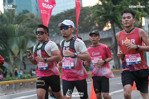 Race photo from Smartfren Run 2025 
