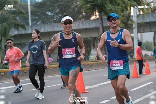 Race photo from Smartfren Run 2025 