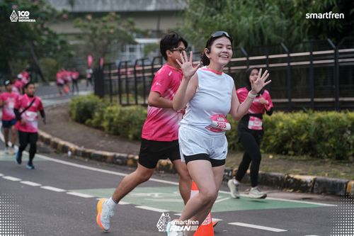 Race photo from Smartfren Run 2025 