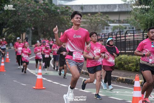 Race photo from Smartfren Run 2025 
