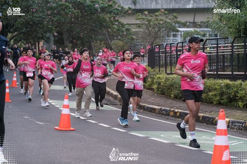 Race photo from Smartfren Run 2025 