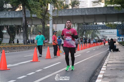 Race photo from Smartfren Run 2025 