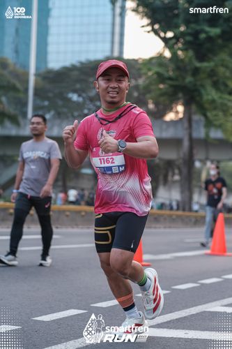Race photo from Smartfren Run 2025 