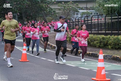 Race photo from Smartfren Run 2025 