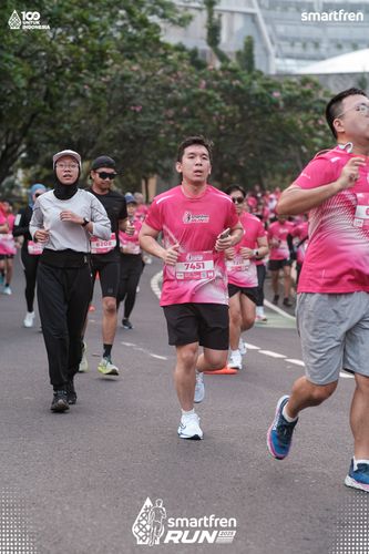 Race photo from Smartfren Run 2025 